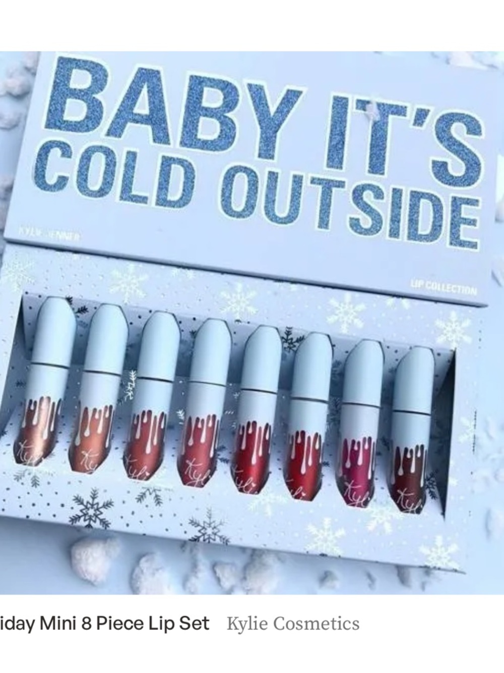 RARE Kylie Cosmetics 2018 Holiday Lip Collection “BABY ITS COLD OUTSIDE”